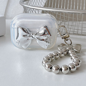 เคสแฟนทอมแบบโซ่ประดับโบว์ชุบไฟฟ้าสไตล์ฮั่นสำหรับหูฟังแอปเปิ้ลแอร์พอด 1/2/โปร 2 - Product Image 4