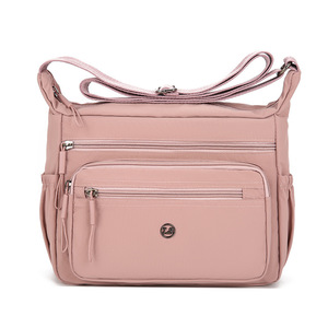 Sac bandoulière style simple jaune en nylon résistant à l'eau avec rangements multiples, sac de poitrine pour femme, usage quotidien, été 2025 - Product Image 2