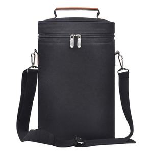 दोपहर के भोजन के कूलर बैग पिकनिक के लिए बड़ी क्षमता थर्मल इन्सुलेशन बैग नई शराब पैकेज निविड़ अंधकार एकल कंधे 2 की बोतलें लाल - Product Image 1