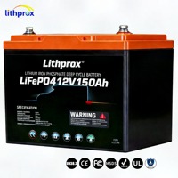 Batterie LiFePO4 chauffante 12V 150AH Grade A 6000 cycles à décharge profonde pour voiturette de golf avec CAN Bus, BMS intelligent, connecteur Anderson, CE RoHS IP67 OEM ODM