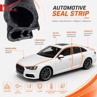 Bande d'étanchéité automobile en caoutchouc éponge dense multicouche avec insert métallique, sur mesure, OEM/ODM, prix usine