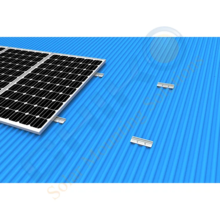 Montaje en Panel de estructura solar sin riel de techo de hoja de metal trapezoidal antioxidante con estándar australiano