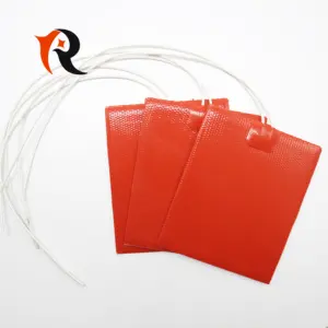Electric Silicone Rubber Heater With Thermocouple Flexible Heating Mat