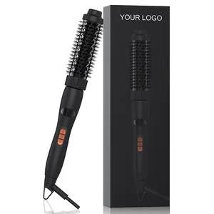 Hot Sale Multi Professional Electric Hot Round Combs Hair Styling Brush Ptc Heated Hair Curler Hair Curling Comb