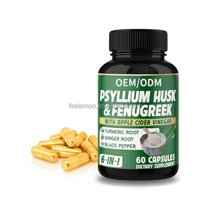 निजी लेबल फाइबर कैप्सूल आंत स्वास्थ्य के लिए पेसाइलियम भूक और फेनेल बीज के साथ कस्टम ओएम/ओडम सूत्र - Product Image 4