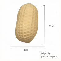 Windseek Jouet anti-stress de haute qualité, en forme d'arachide porte-bonheur, en silicone souple type pâte à modeler à rebond lent, pour 14 ans et plus
