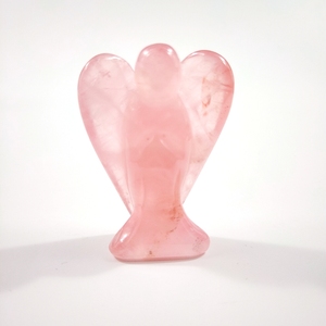 Feng shui-GEMA vívida para tallar animales, Ángel de cuarzo rosa - Product Image 5