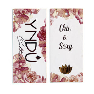 Logotipo Personalizado Ropa de Lujo Tarjeta Colgante de Plástico Transparente Etiquetas Colgantes de Papel para Ropa, Zapatos y Bolsos - Product Image 5