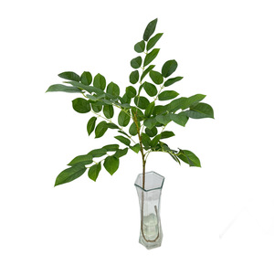 Plante verte artificielle Meiyu Craft Flower Factory, 30cm-100cm, tige unique, décoration d'intérieur, ornement de salon - Product Image 5