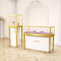 Vitrine d'exposition moderne personnalisée en métal et verre, étanche, pour montres et bijoux, meuble de design intérieur pour bijouteries