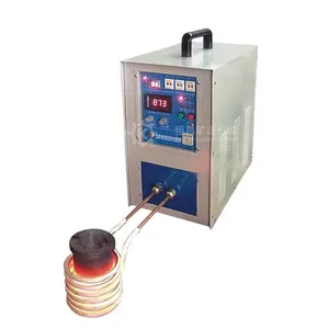High Efficiency Portable Gold Melting Machine 1600 Degree High Temperature Graphite Crucible Mini Melting Furnace For Laboratory