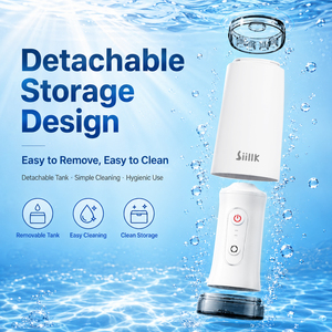 Offre Spéciale – <span class=keywords><strong>Hydropulseur</strong></span> de Voyage Pliable IPX7 Sans Fil avec 3 Niveaux de Pression et 4 Embouts de Jet – Nettoyeur <span class=keywords><strong>Dentaire</strong></span> à Eau - Product Image 5