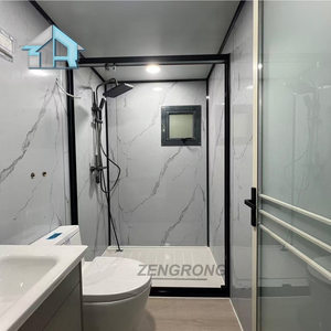 Casa Prefabbricata a Capsula in <span class=keywords><strong>Vendita</strong></span>, Container Abitativo da 40 Piedi, Casa Verde di Campagna con Alimentazione AC 220 Volt - Product Image 4