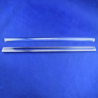 Barre de silice fondue pure à 99,99 % sur mesure, quartz transparent rond/carré/semi-circulaire, 92 % de transmission, pour semi-conducteurs/optique/laboratoire
