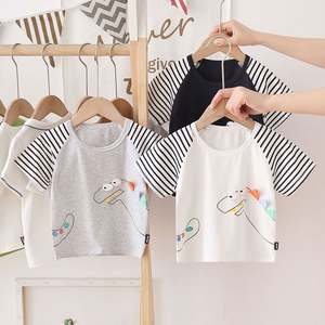 Nouvelle Collection – Vêtements d'Été en Gros pour Enfants : Hauts en Coton Imprimé et T-shirts Garçons à Col Rond - Product Image 3