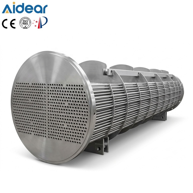Custom Marine Shell and Tube Heat Exchanger for Vessel Fresh Water Generator Condenser and Seawater Intake Cooling System