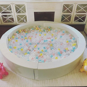 Corralito circular de juego suave, bola blanca redonda para fiesta de alquiler, precio barato - Product Image 4