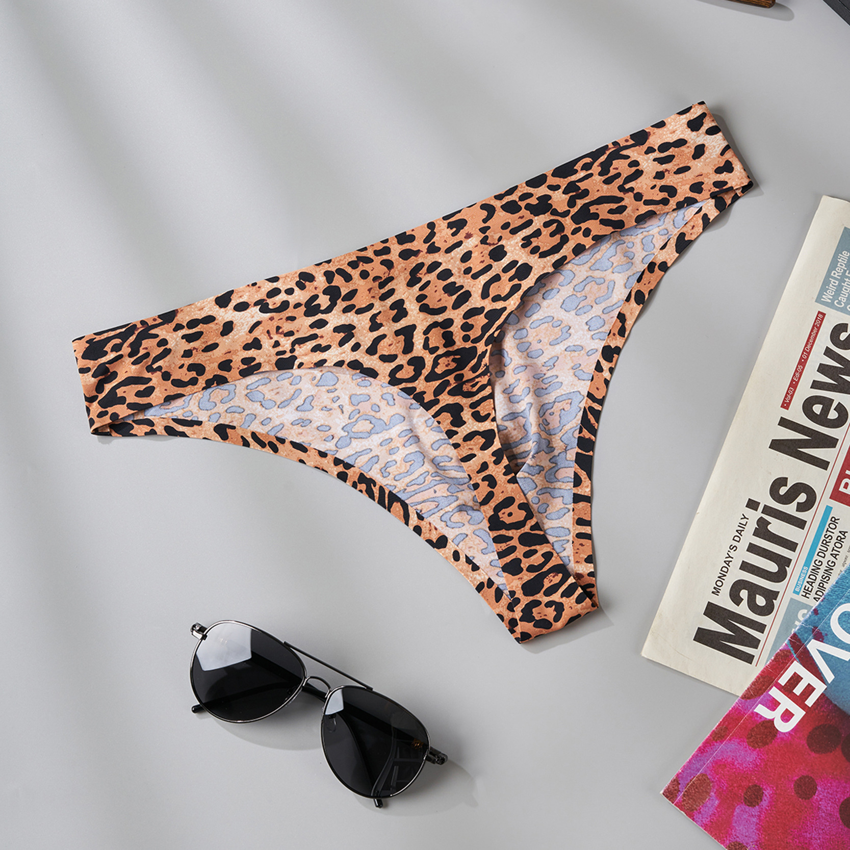 Imprimé léopard doré