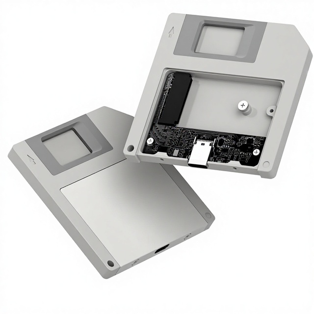 Hagibis Floppy Disk Style USB 3.2 Gen2 10Gbps NVMe M.2 2230/2242 External SSD Enclosure MacBook/iPad/Android/iPhone 17 Pro