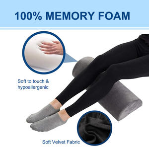 Repose-pieds ergonomique en mousse à mémoire de forme en forme de demi-lune, support multi-positions pour soulager les pieds, petit coussin repose-pieds pour sous le bureau au travail - Product Image 3