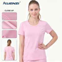 T-shirt pour femme Kuenzi 170GSM 100% coton à manches courtes et col rond, coton mercerisé à l'azote liquide, logo personnalisé
