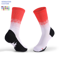 Chaussettes de sport personnalisées pour hommes, mi-mollet, en coton, avec logo personnalisé, unisexe, pour le basketball