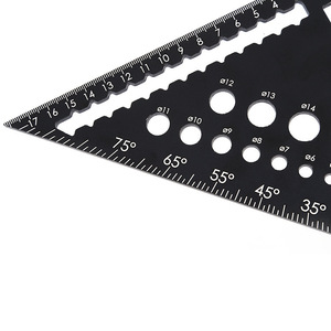 Aluminum Alloy <b>Set</b> <b>Square</b> 8.5cm Perforated Right Angle Ruler For Carpentry Measuring - Product Image 3