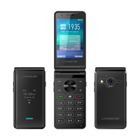 OEM mémoire personnalisée BT petit téléphone à rabat à double carte SIM Android Lte téléphone portable à clavier pliable avec caméra HD