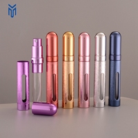 Atomiseur portable de 12ml en gros Vaporisateur de parfum vide en aluminium Bouteille en verre pour le voyage