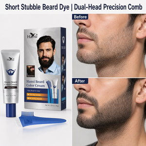 Tinte para Barba Negro Natural sin Amoníaco, en Crema, para Hombres, para Teñir el Bigote y el Cabello Gris, Marca Privada, Directo de Fábrica OEM - Product Image 3