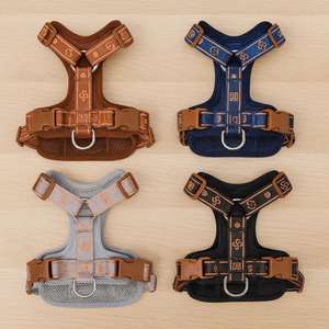 Style Dog Elegant Patterned Pet Vest Adjustable No Pull Harness For Small Medium Large Dogs Soft <b>Padded</b> <b>Walking</b> Vest - Product Image 3