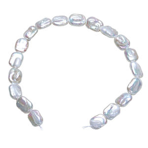 Collier en perles d'eau douce naturelles en gros, bloc de perles baroques de 11-12 mm, perles dispersées, fabrication artisanale, matériel de bricolage - Product Image 5