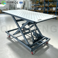 Banc de soudage robuste avec mécanisme de réglage en hauteur, option outils de serrage, table de soudage certifiée CE ISO Chine