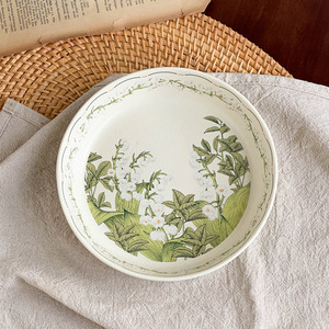 Assiette creuse en céramique Happy Lily of the Valley, style INS, luxe léger, nouvelle collection - Product Image 4
