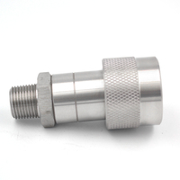 Raccord rapide hydraulique à valve à clapet forgée galvanisée haute pression C604
