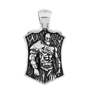 Collier Pendentif Bouclier Guerrier Viking Nordique Odin en Acier Inoxydable pour Homme, Bijou de Mode Punk Vintage Amulette - Product Image 5