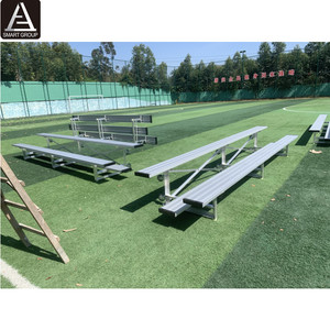 2 Row Bleachers Aluminum Bleachers Tip and <strong>Roll</strong> Aluminum Bleacher Seat Aluminum Bleacher Plank for Football Stadium - Product Image 3