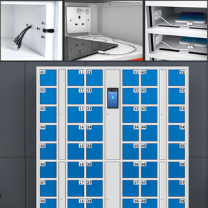 Casillero inteligente que funciona con monedas Casillero de carga de teléfono celular inteligente con cable de carga múltiple 3 en 1 para teléfonos móviles iPhone <span class=keywords><strong>Xiaomi</strong></span> - Product Image 1