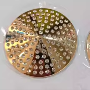 Cache-tétons personnalisables en tissu Dobby ajouré respirant, ornés de strass magnifiques et de pierres brillantes - Product Image 2