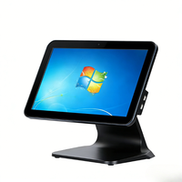 Système de point de vente (POS) avec écran tactile de 15,6 pouces, Windows 10, processeur Intel I5, 8 Go de RAM, 128 Go de stockage, imprimante thermique, caisse enregistreuse haute résolution