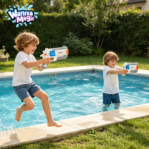 Pistolet à eau WANNA MAGIC Transfom Style, capacité 50 ml, pistolet à eau pour enfants, jouet d'été pour l'extérieur avec un design d'aile cool - Product Image 4