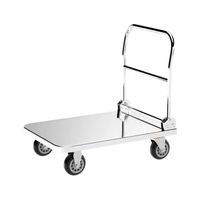 Chariot à farine en acier inoxydable 100L, chariot de stockage de qualité alimentaire avec couvercle pour boulangerie, restaurant, cuisine, stockage d'ingrédients secs