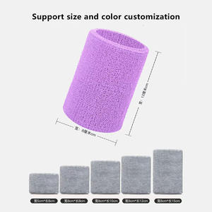 コットン吸湿発散性サッカーテニス冬スポーツスウェットバンドリストバンド刺繍生地工場卸売カスタム女性用 - Product Image 5