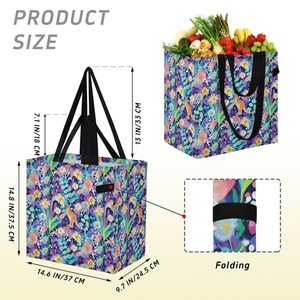 Bolsa de Compras Ligera de Lona con Diseño de Flores Personalizado de Trend Australia, Bolsa de Compras Reutilizable, Bolsa de Fin de Semana con Logotipo - Product Image 3