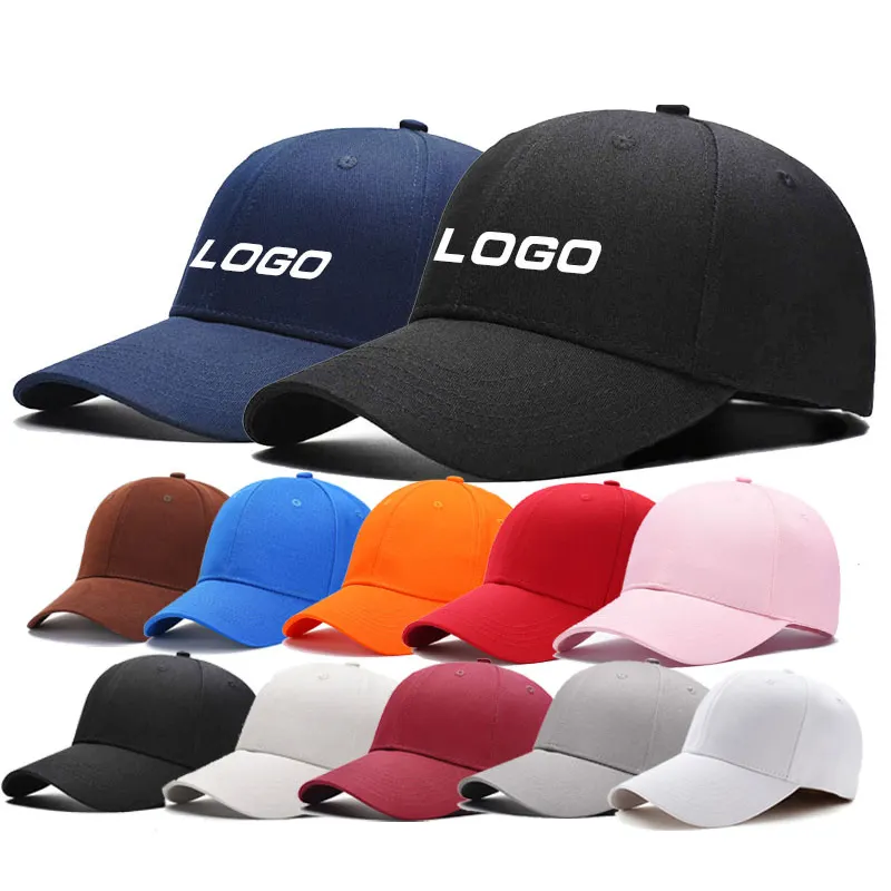 מותאם אישית מוצק צבע רגיל ריק בייסבול כובע סיטונאי זול