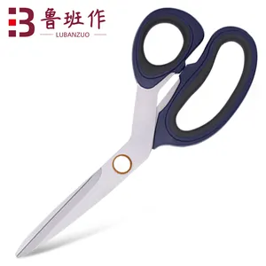 Professionale del acciaio al carbonio vintage tessuto del ricamo cucito shears blu grigio titanio <span class=keywords><strong>forbici</strong></span> sarto - Product Image 1