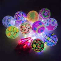 Ballon de plage LED créatif gonflable avec poignée lumineuse, ballon de fitness lumineux, jouet rebondissant pour enfants, activités intérieures et extérieures