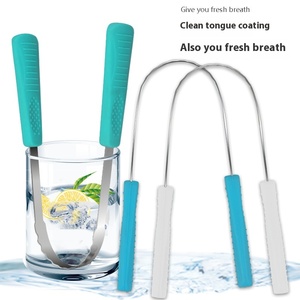 Deep <strong>Toothed</strong> Double-Sided Plastic Tongue <strong>Scraper</strong> Effective for Freshening Breath Reducing Bad Breath Coating Tongue Cleaning - Product Image 4