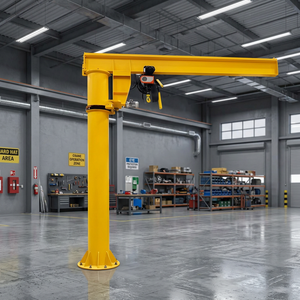 Grúa Giratoria de 360 Grados, Montada en Pilar, de 5 Toneladas, Grúa Cantilever con Brazo Oscilante de 1 Tonelada, Precio - Product Image 1