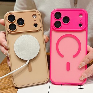 Custodia per telefono per <span class=keywords><strong>iPhone</strong></span> 17 Air 17 <span class=keywords><strong>Pro</strong></span> <span class=keywords><strong>Max</strong></span> 16E 16 15 14 13 <span class=keywords><strong>12</strong></span> 11 <span class=keywords><strong>Pro</strong></span> <span class=keywords><strong>Max</strong></span> Soft Wireless di ricarica Cover magnetica protezione per fotocamera - Product Image 5